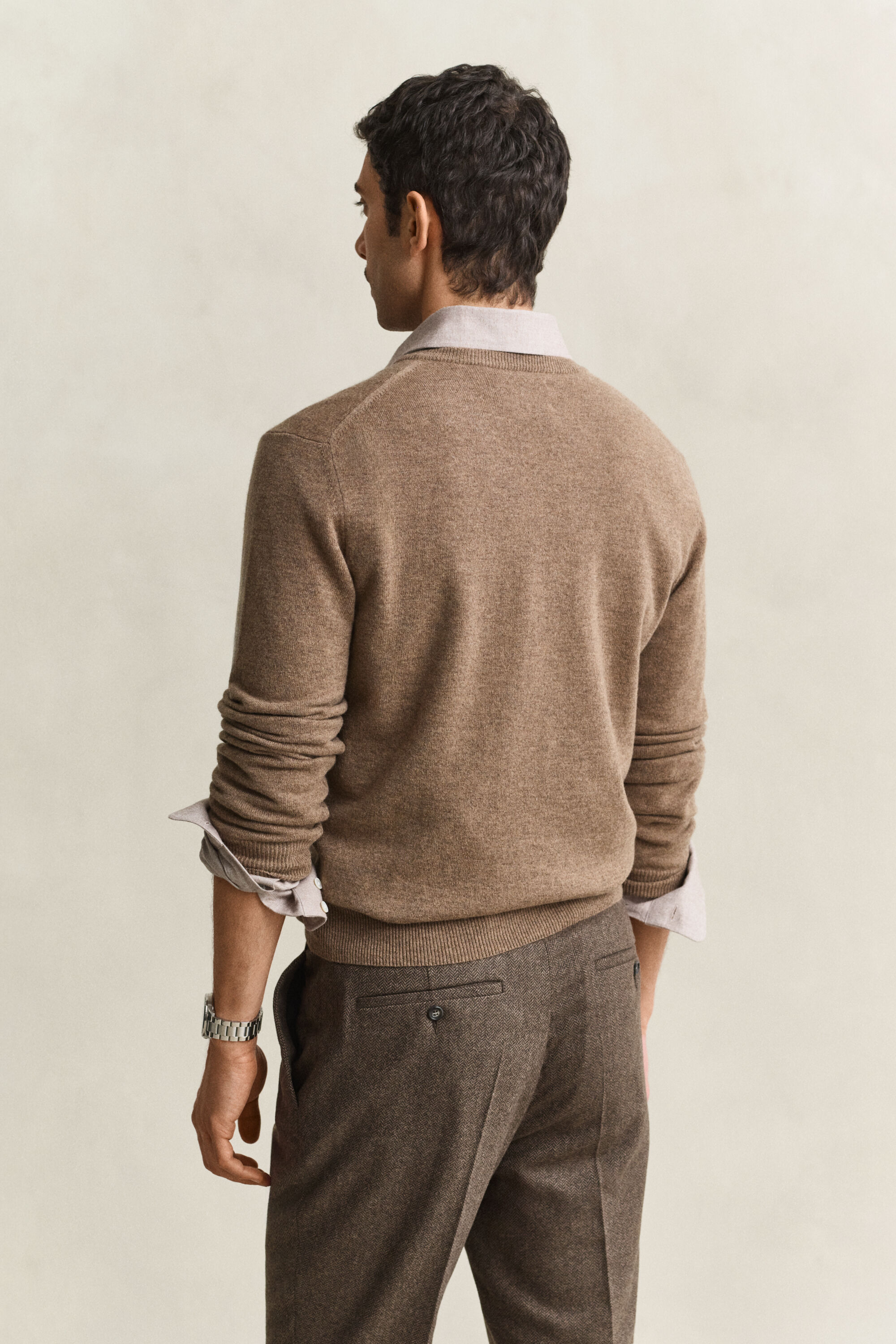 Pull col V en laine d’agneau