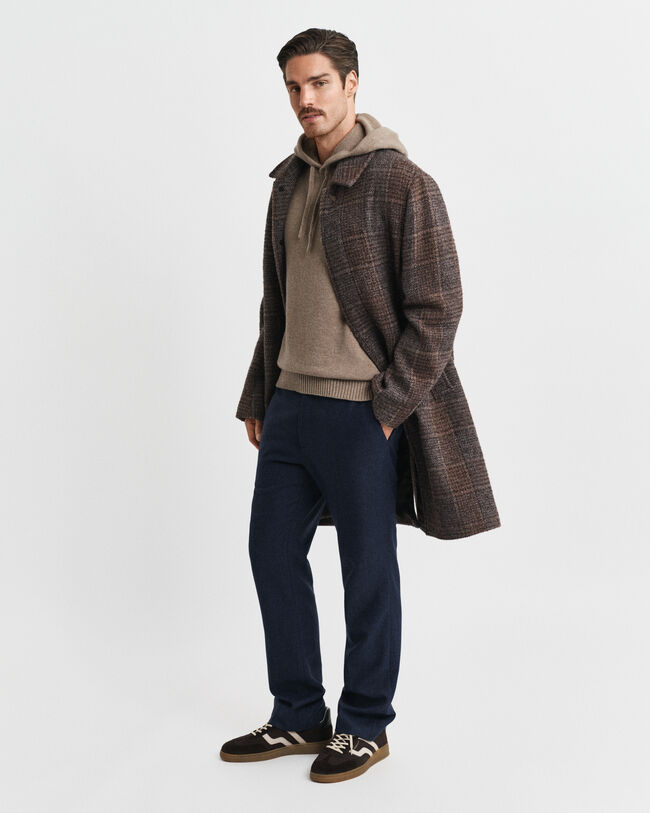 Sweat à capuche en cachemire mélangé