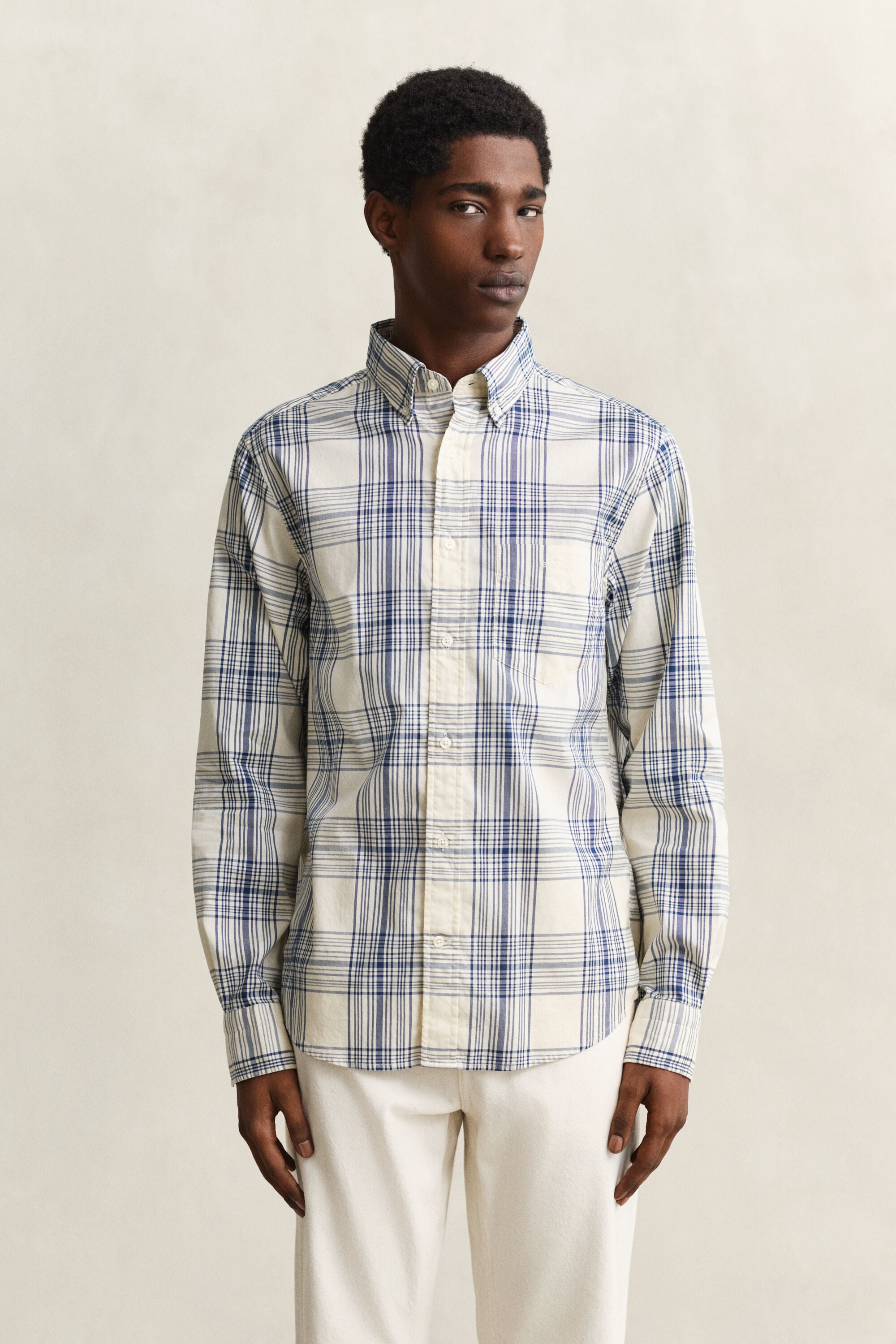 Chemise coupe regular à carreaux Dreamy Oxford