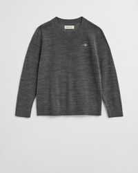 Pull col rond en laine mérinos extrafine Enfant