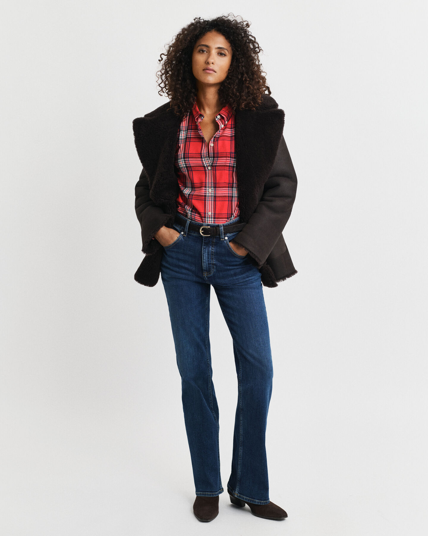 Relaxed Fit flanellen hemd met ruiten