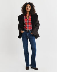 Relaxed Fit flanellen hemd met ruiten