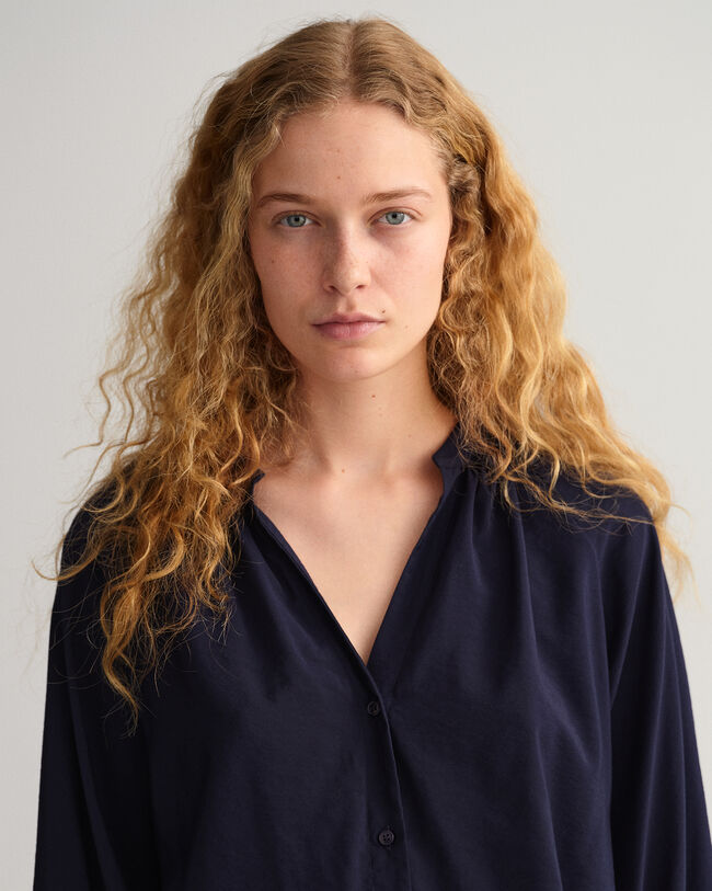 Chemisier à col droit