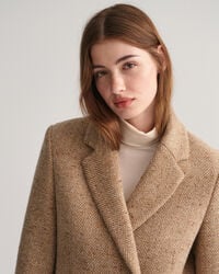 Regular Fit blazer met visgraatmotief