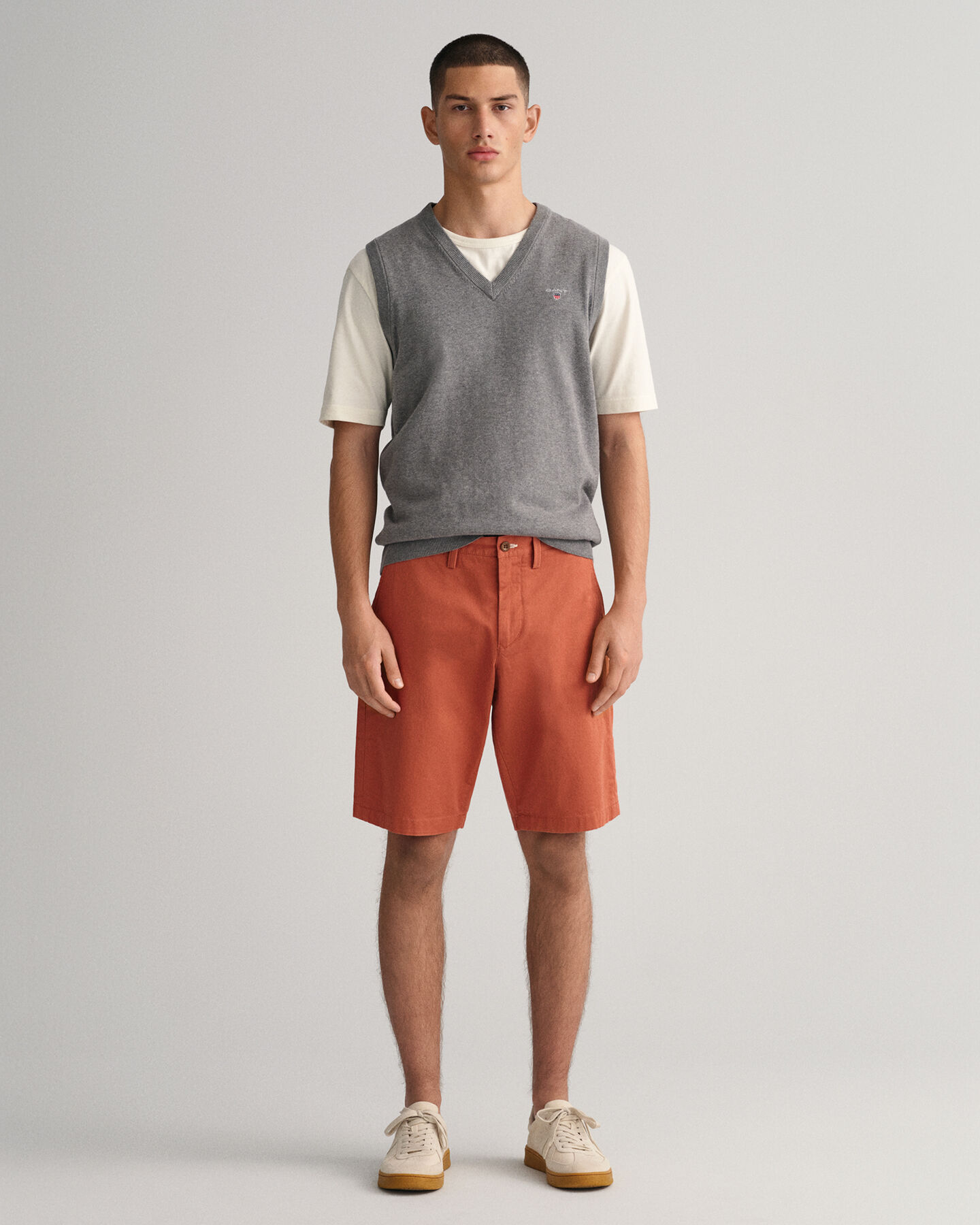 Relaxed Fit short van keperstof