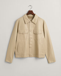 Veste trucker en cuir