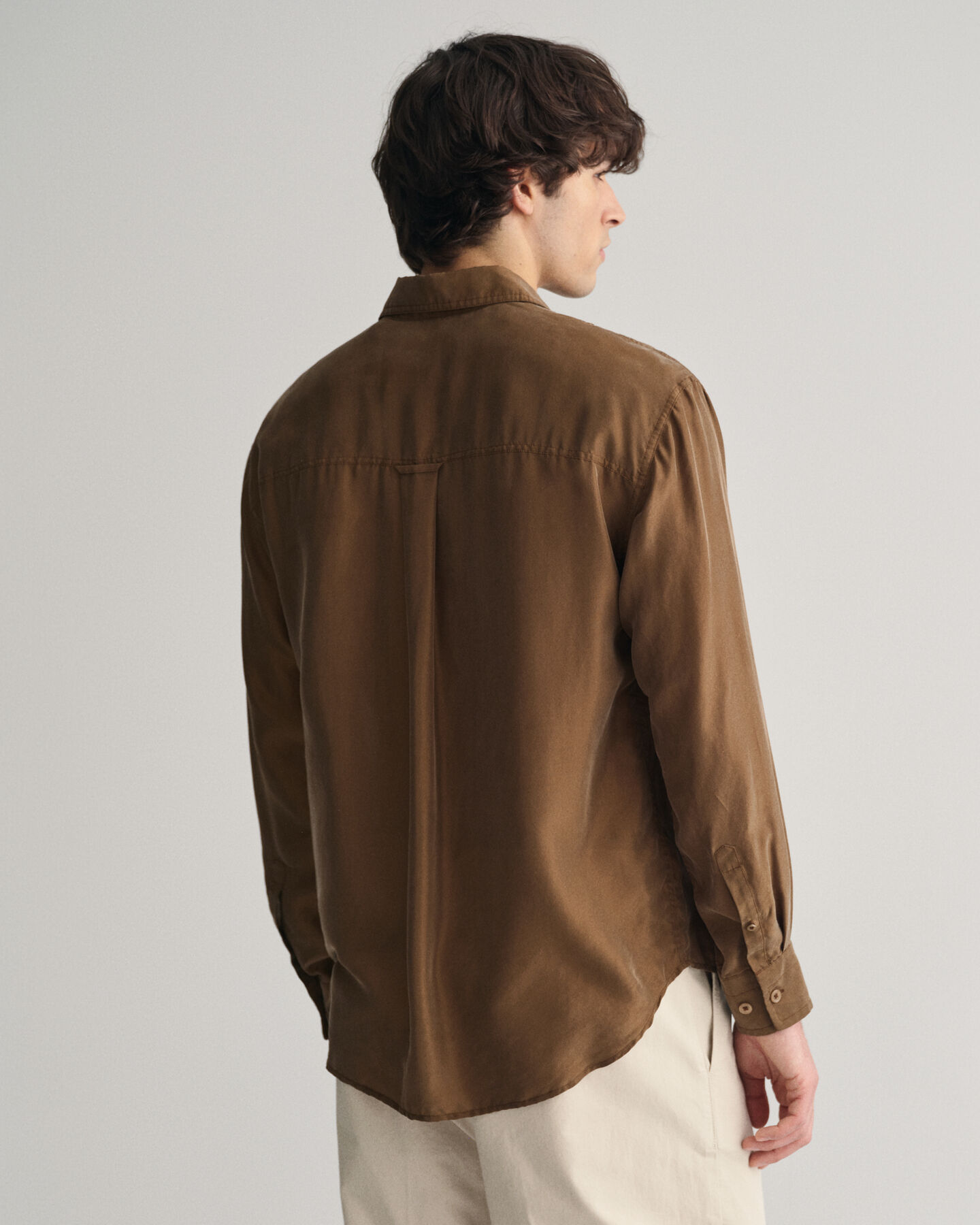 Chemise relaxed fit en soie