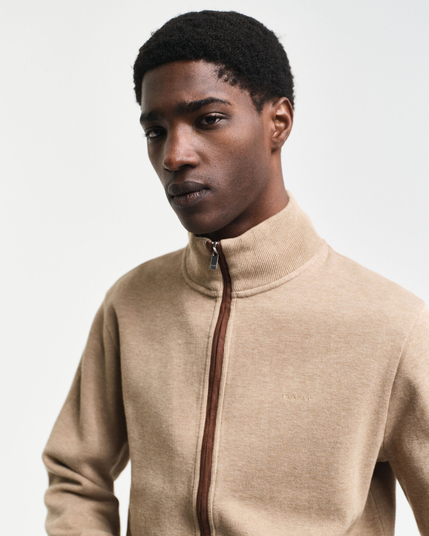 Sacker Rib vest met ritssluiting