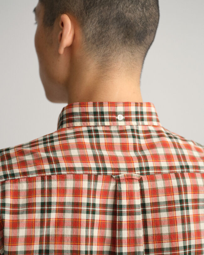 Regular Fit hemd van poplin met Schotse ruit