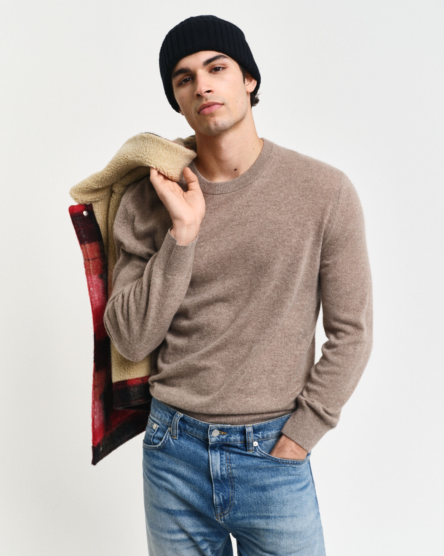 Trui met ronde hals van kasjmier