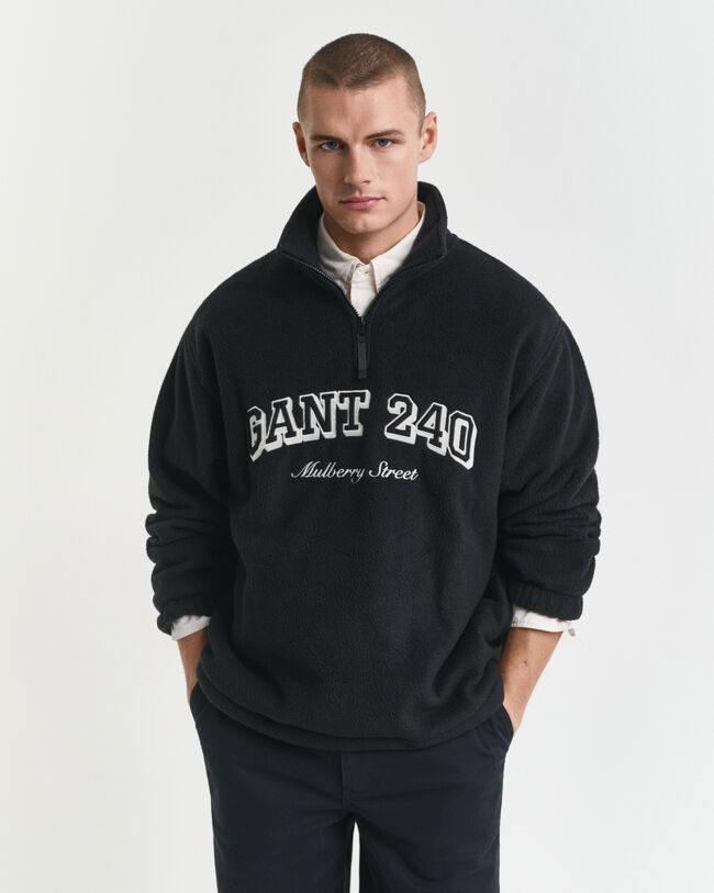 Fleecetrui met print