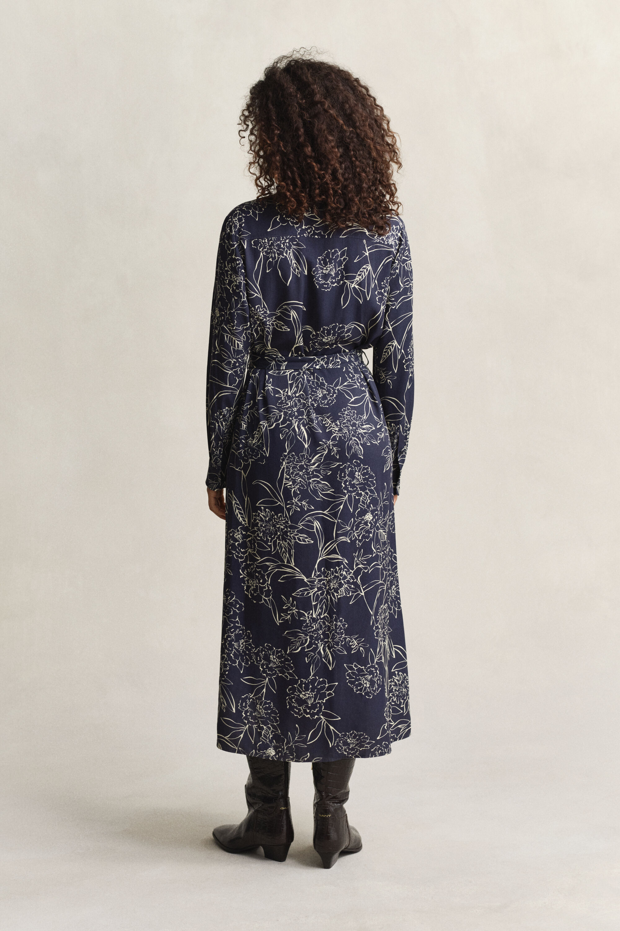 Robe-chemise à imprimé floral