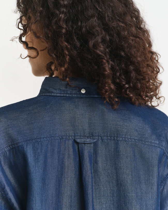 Relaxed Fit indigo hemd