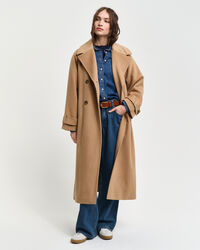 Trench-coat en laine