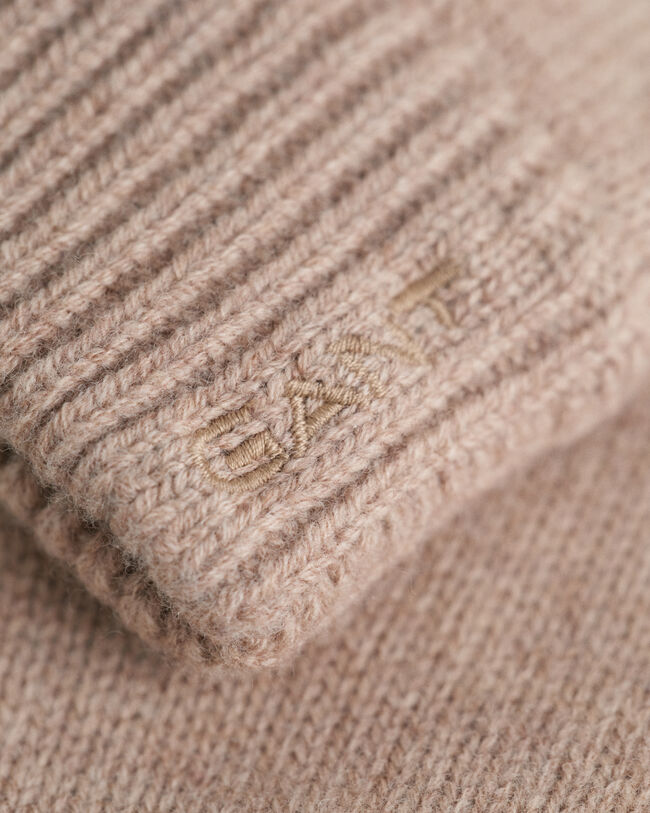 Gants en laine tricotée