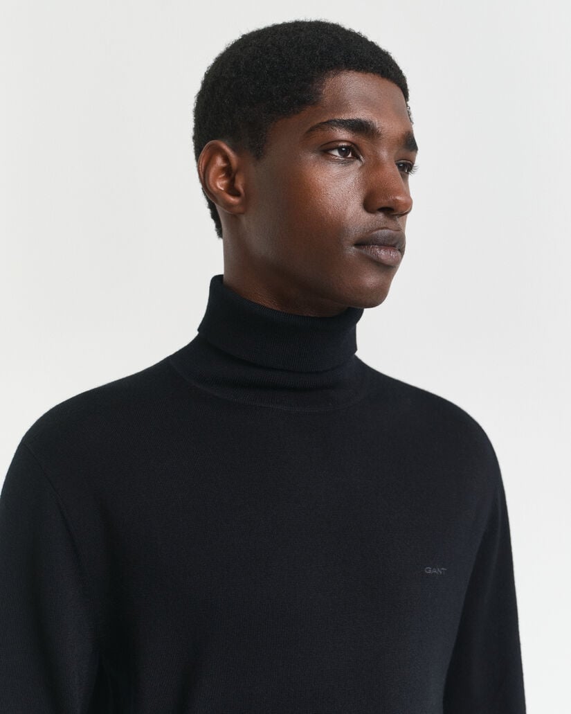 Pull col roulé en laine mérinos extrafine