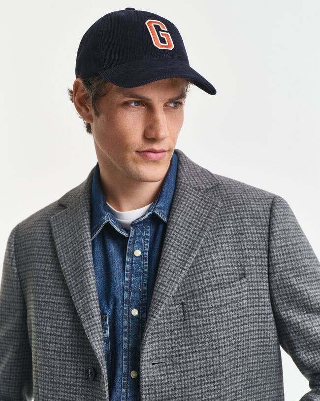 Manteau en laine bicolore