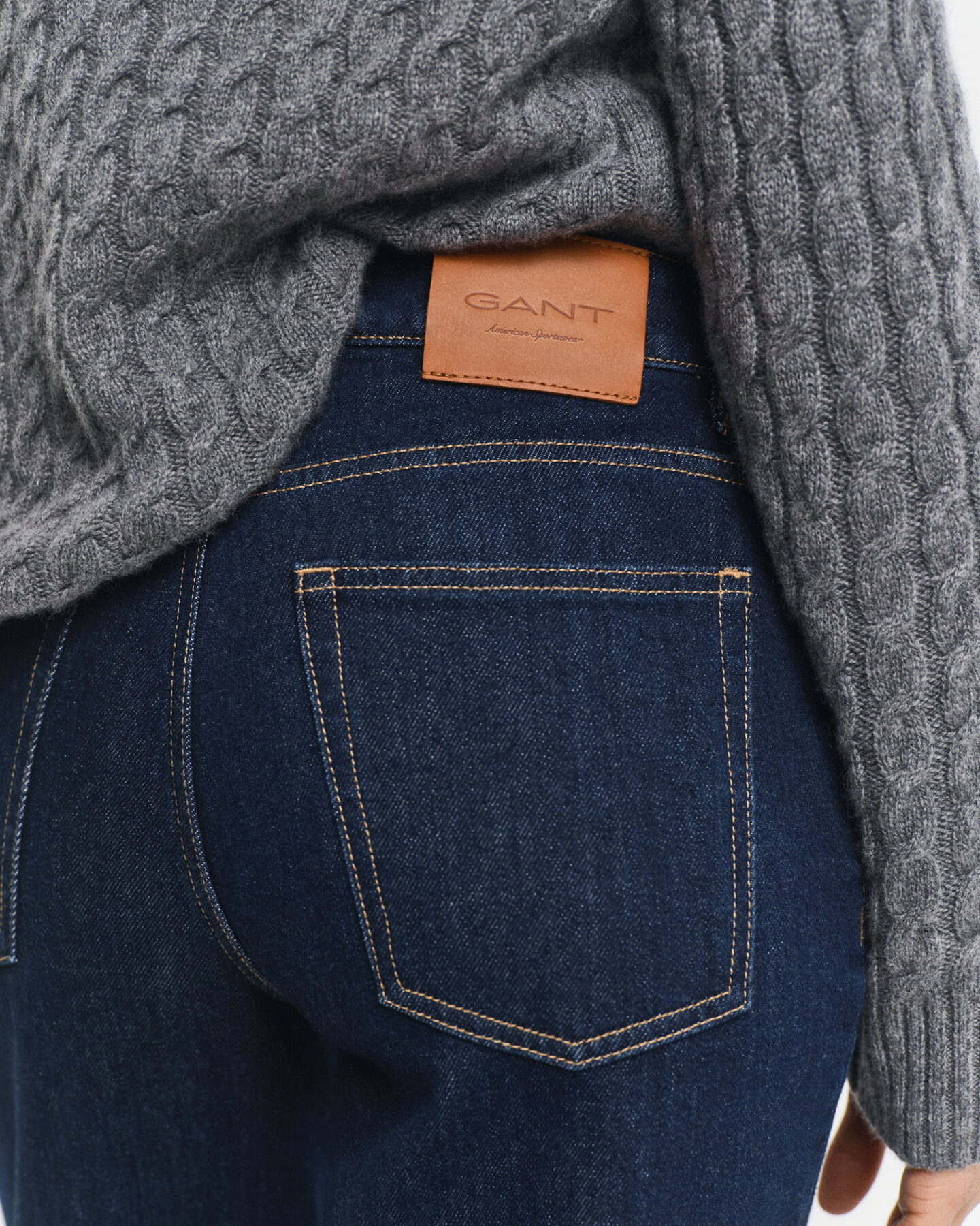 Stretchjeans met rechte pijpen