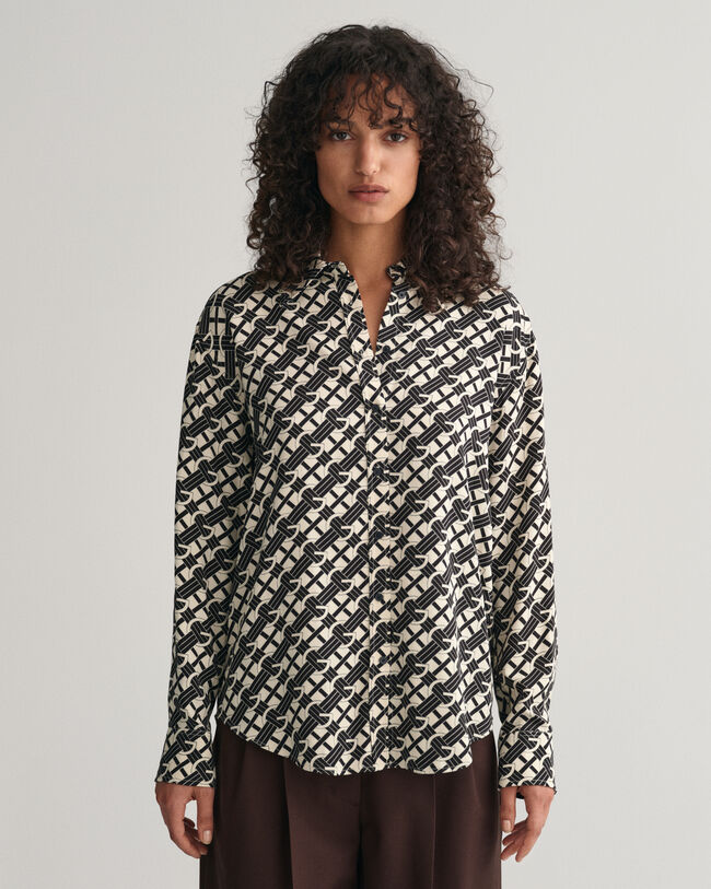 Relaxed Fit G Patterned hemd