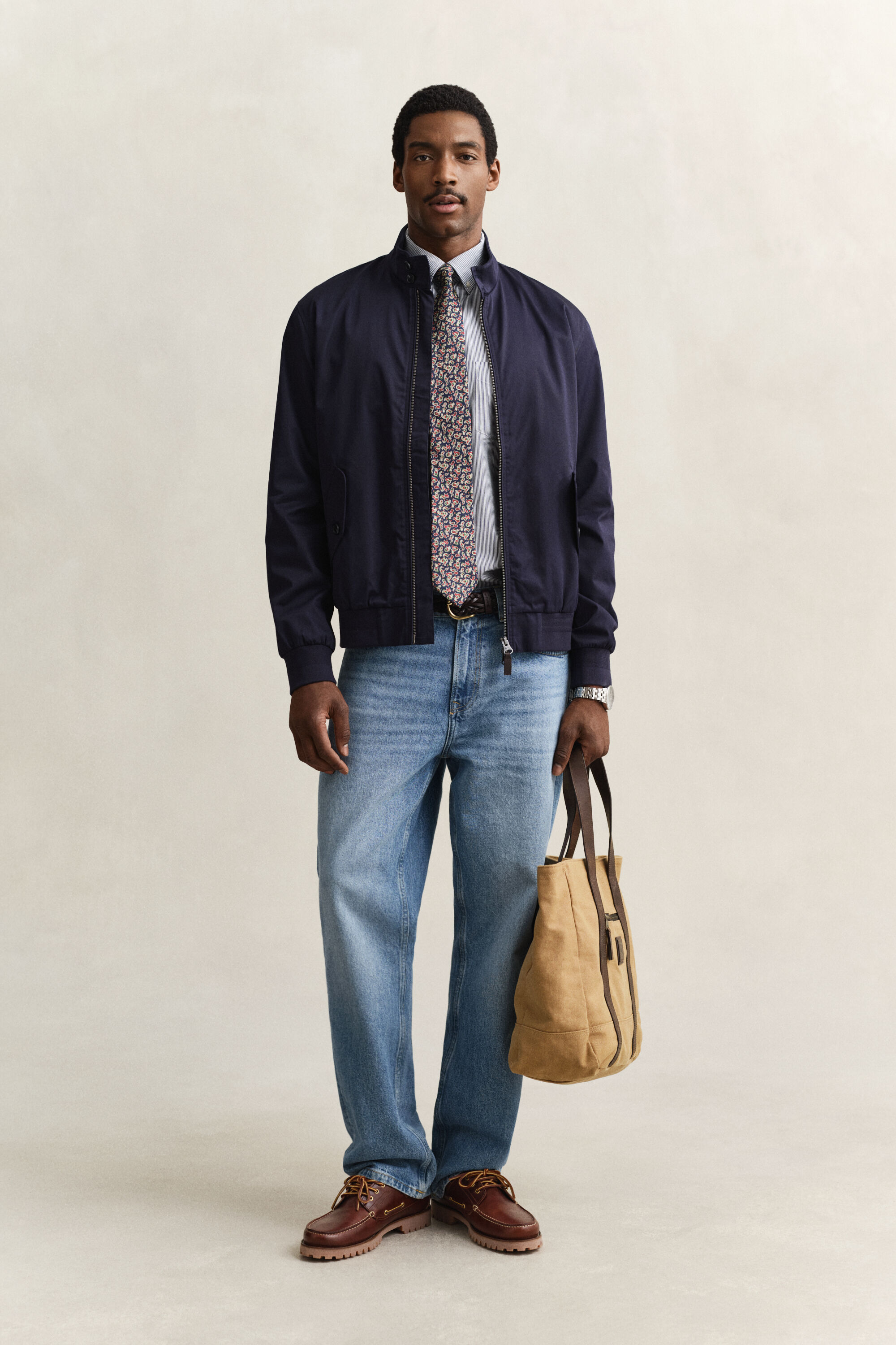 Veste Harrington en coton mélangé