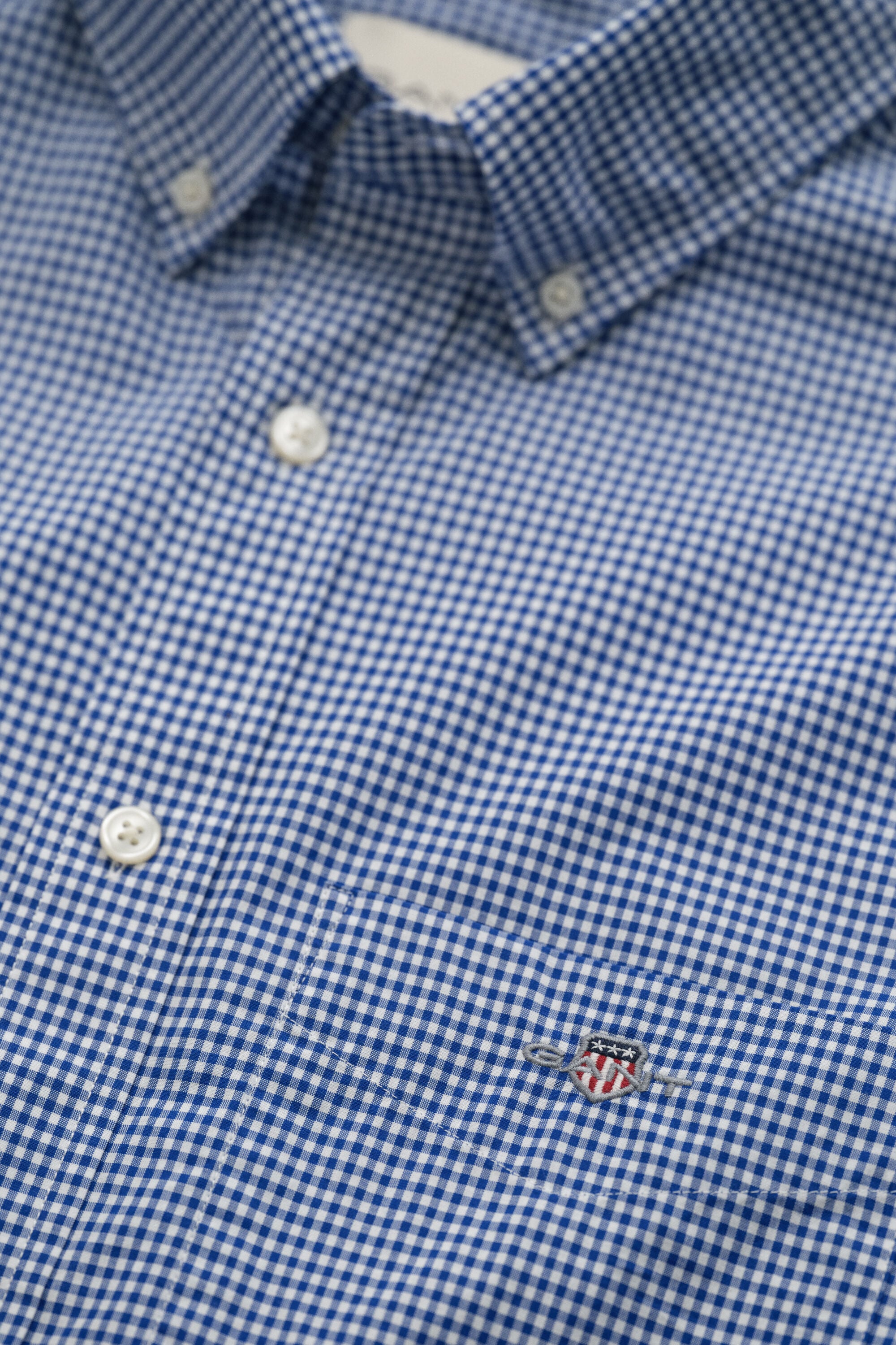 Klassiek poplin overhemd met Gingham-ruitje