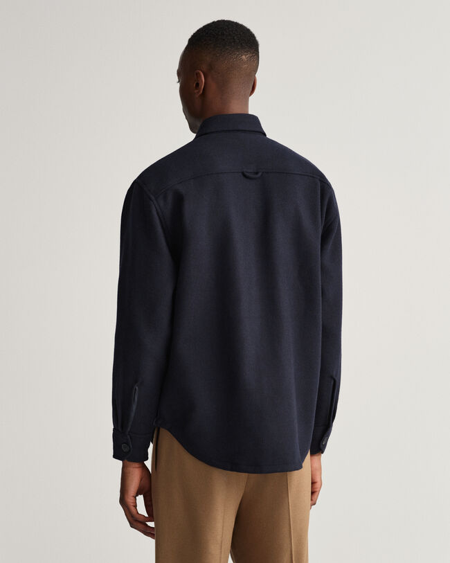 Surchemise en laine mélangée