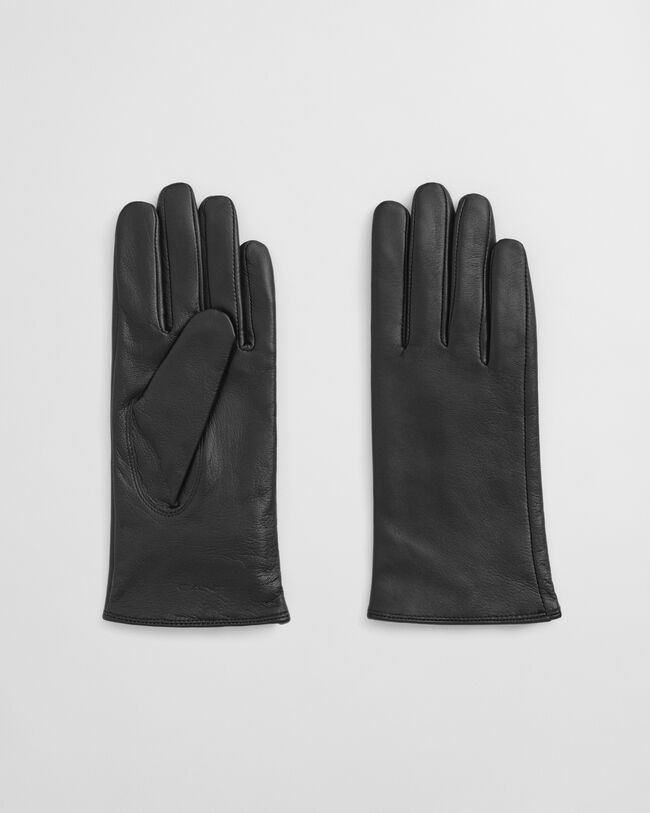 Gants en cuir doublé de cachemire