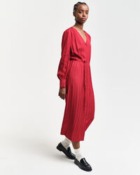 Satijnen hemdjurk met strepen