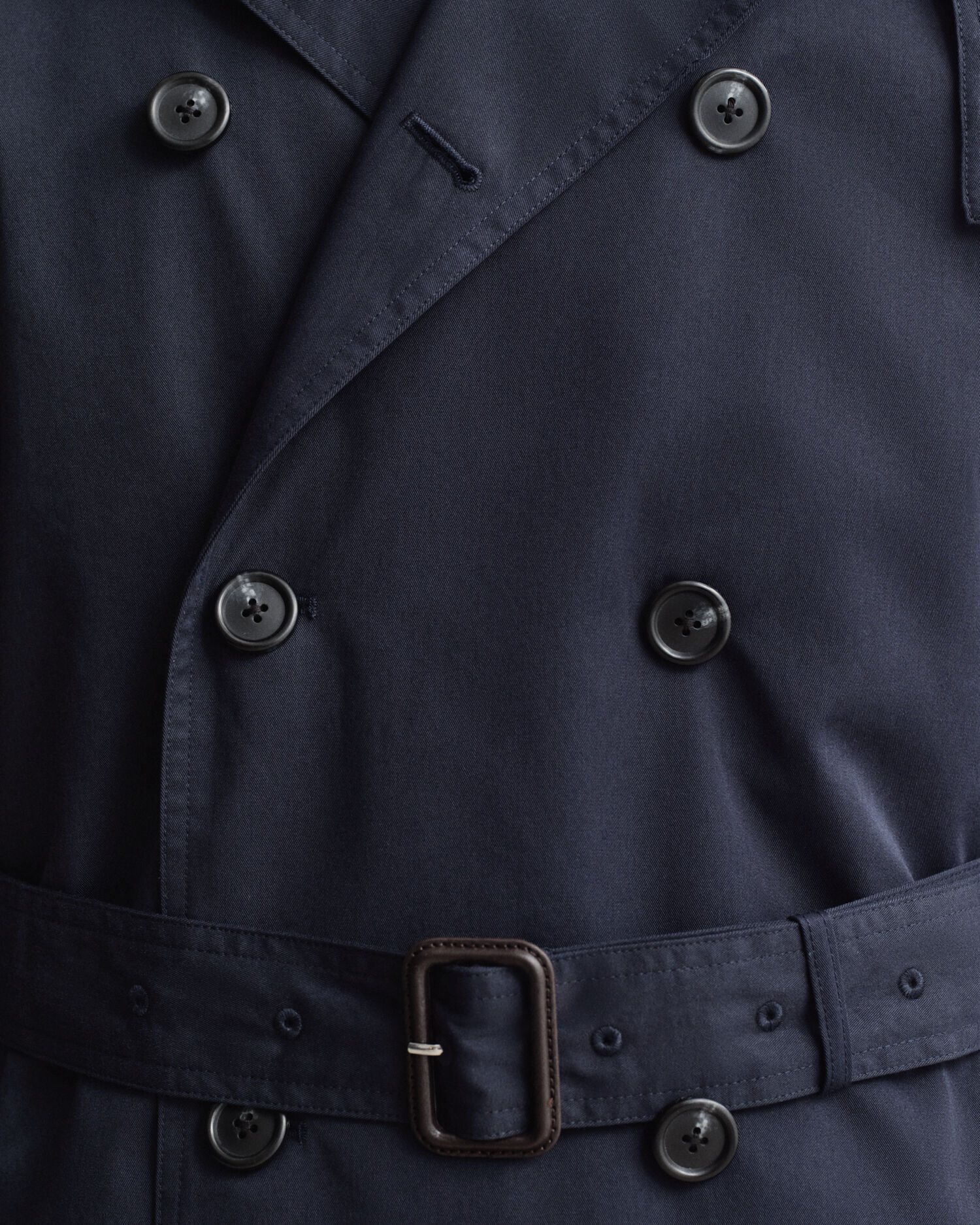 Trenchcoat van katoenmix