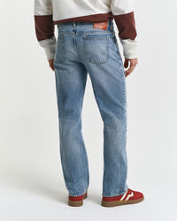 Bootcut jeans met vintage wassing