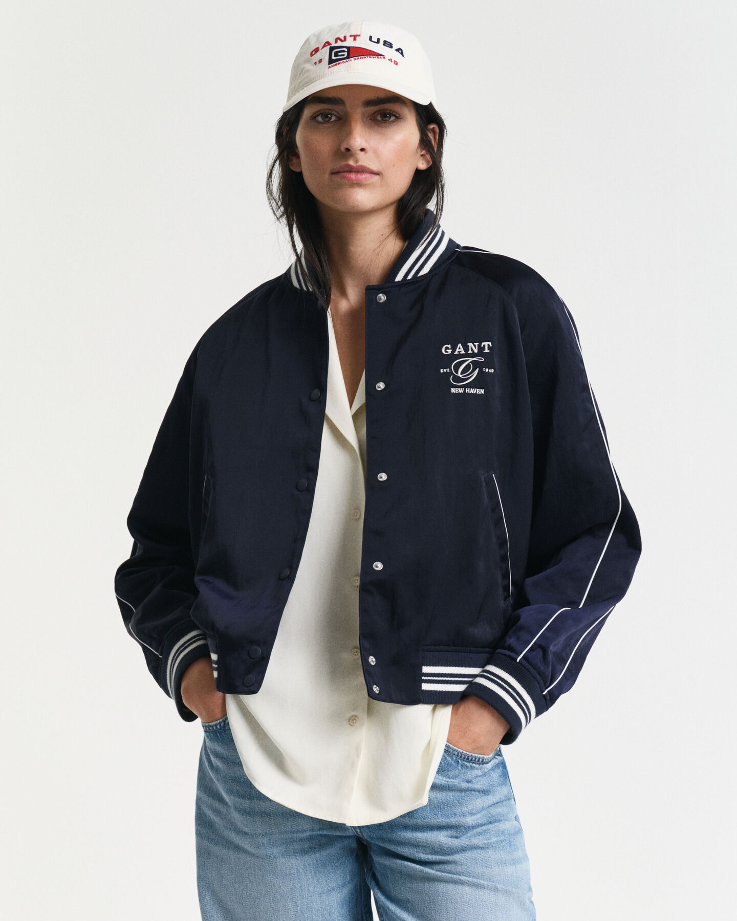 Satijnen Varsity Jacket