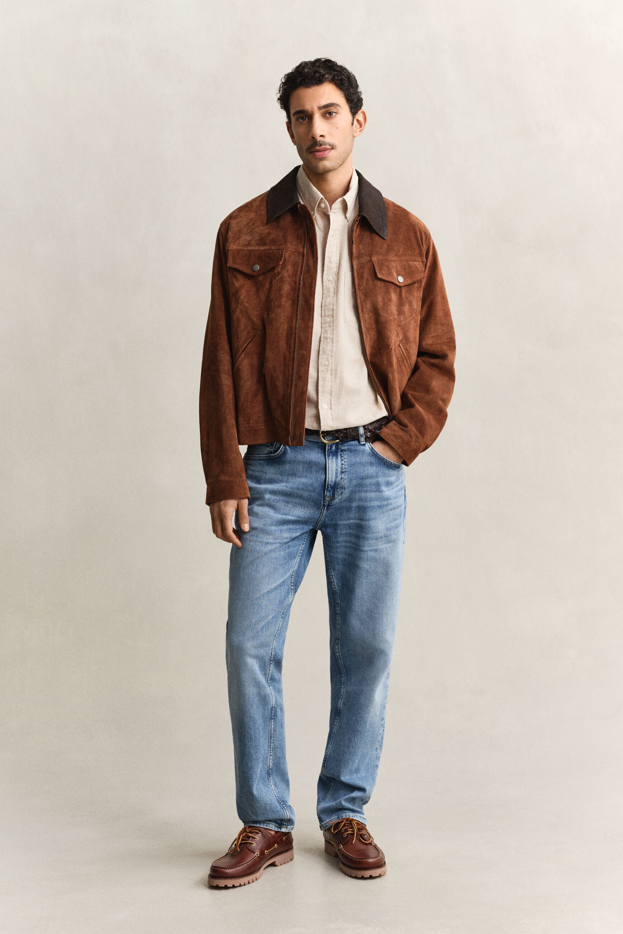 Overhemd van linnenmix