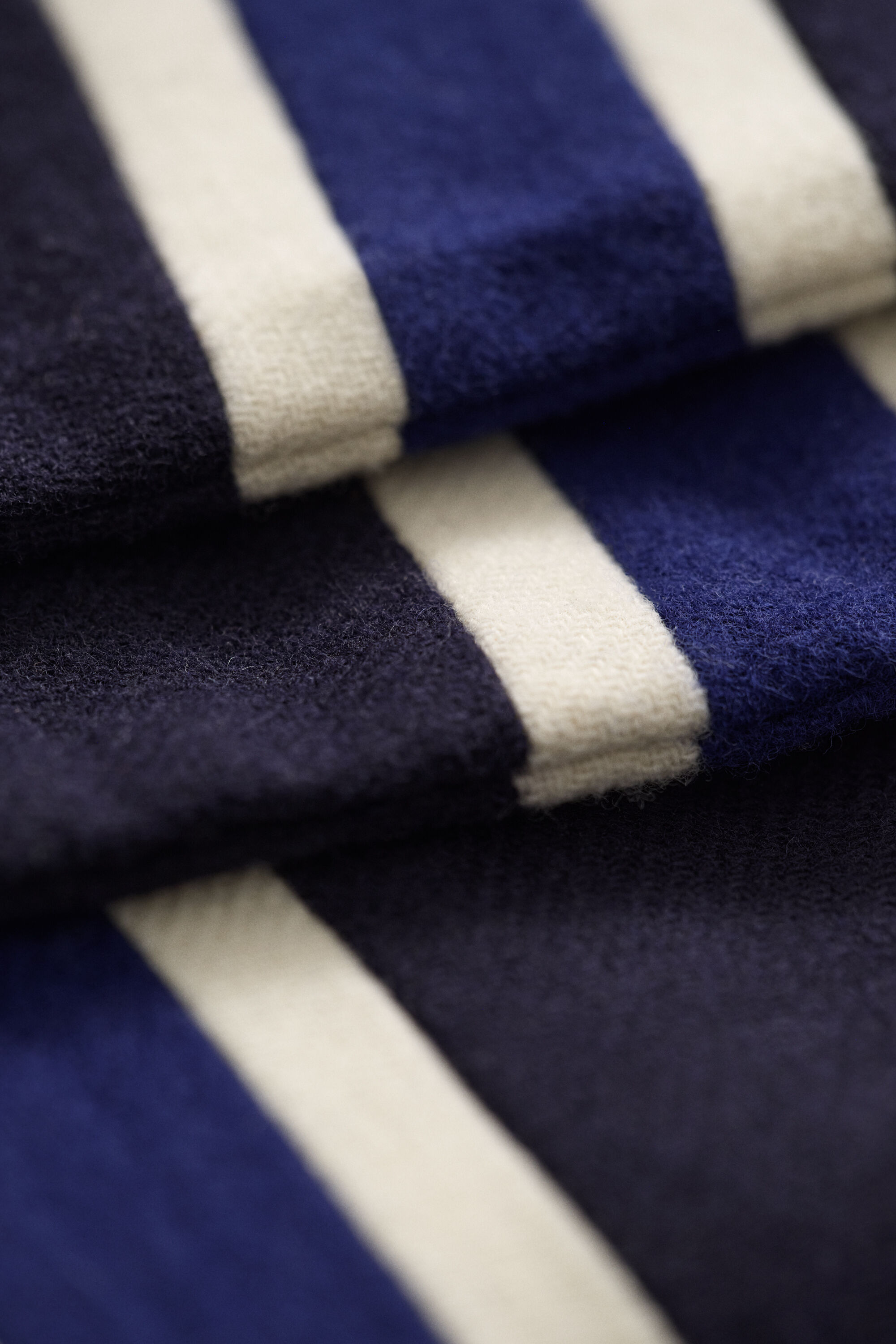 Gant x Yale gestreepte wollen sjaal
