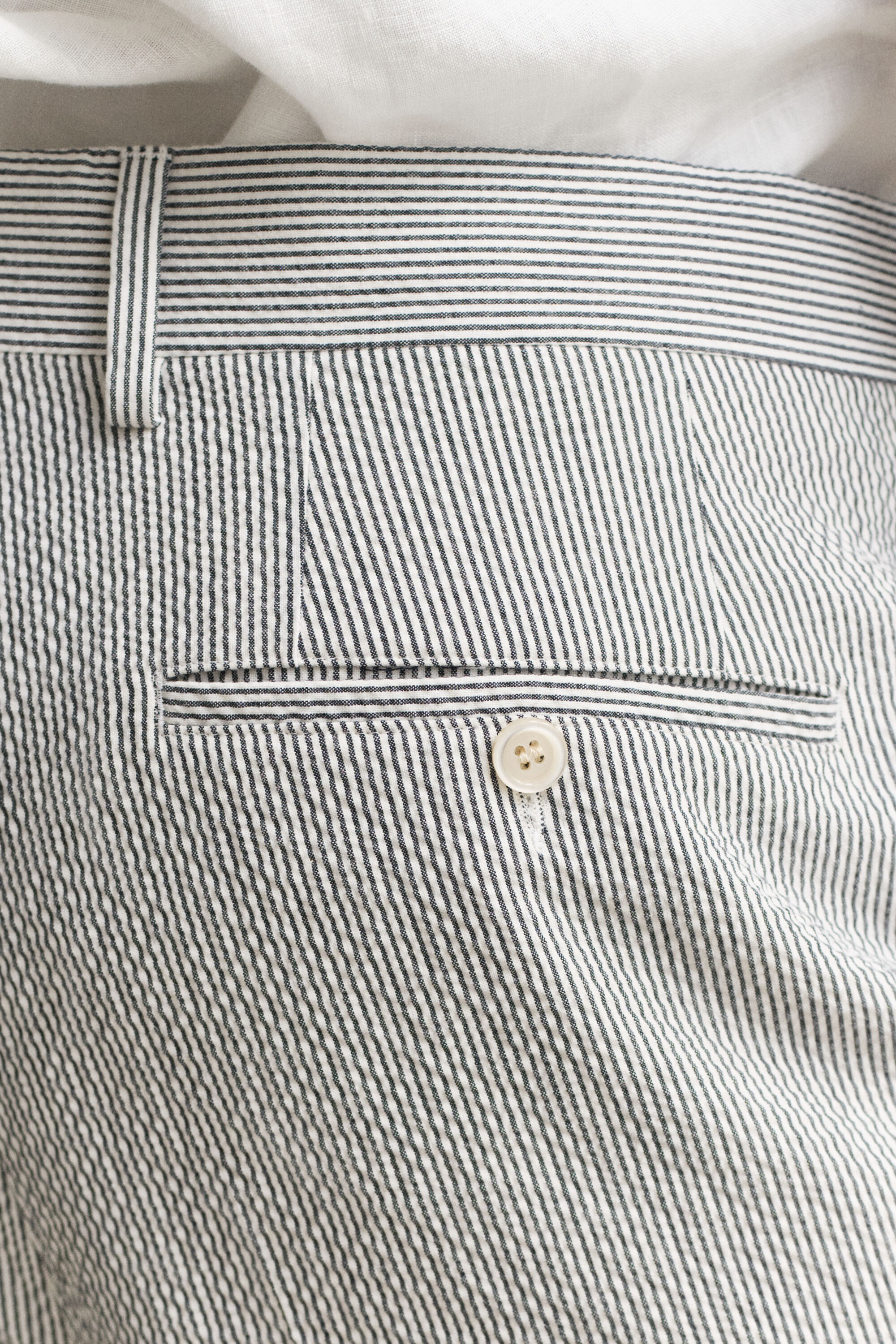 Seersucker kostuumbroek