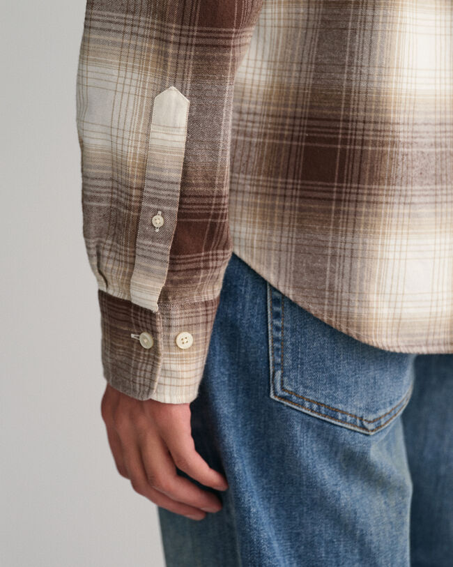 Chemise regular fit en flanelle à carreaux Shadow