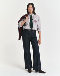 Jean élégant à jambes larges évasées