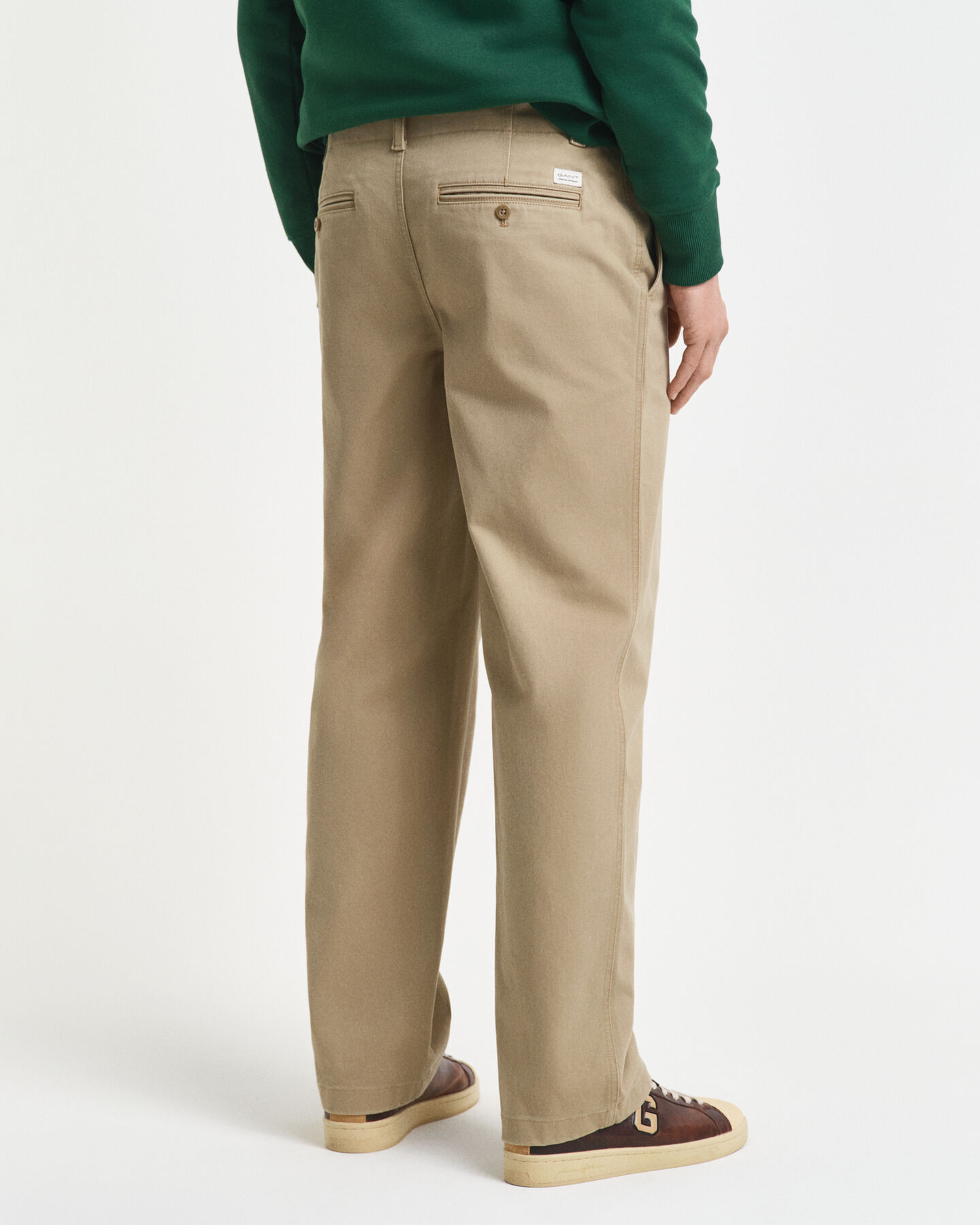 Relaxed Fit chino van katoenkeper
