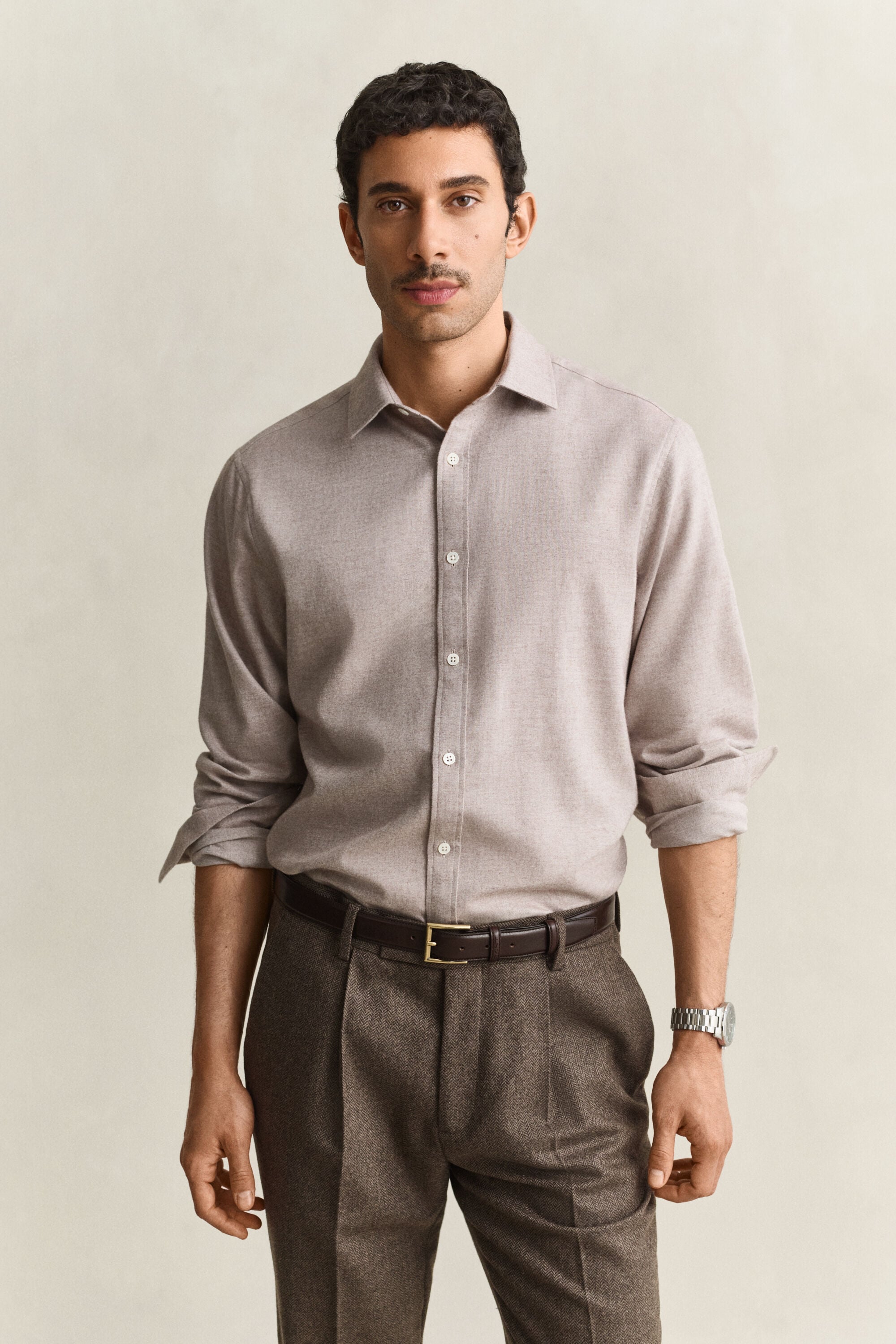 Chemise en flanelle chinée