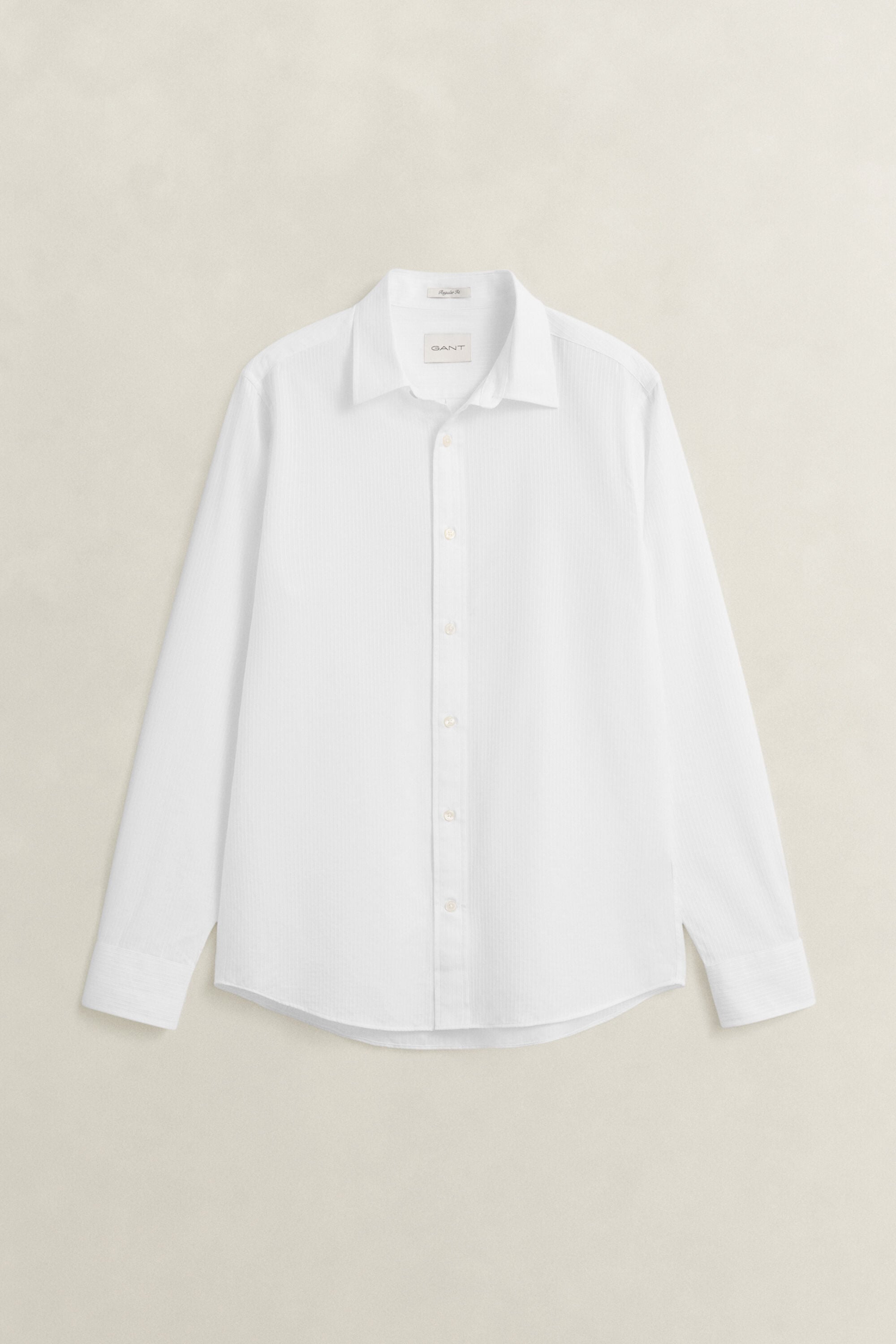 Chemise coupe regular à rayures dobby