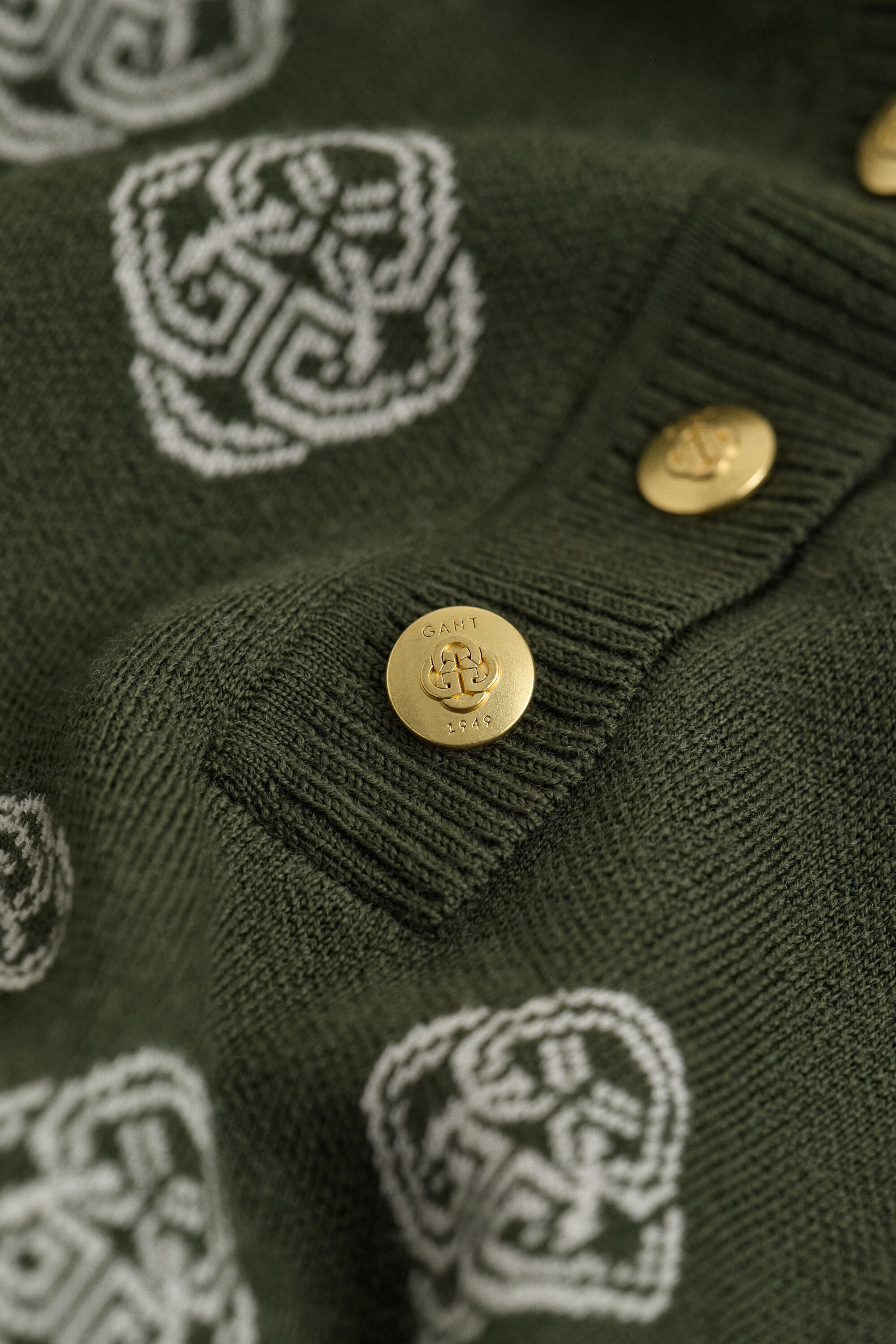 Robe polo en maille avec monogramme