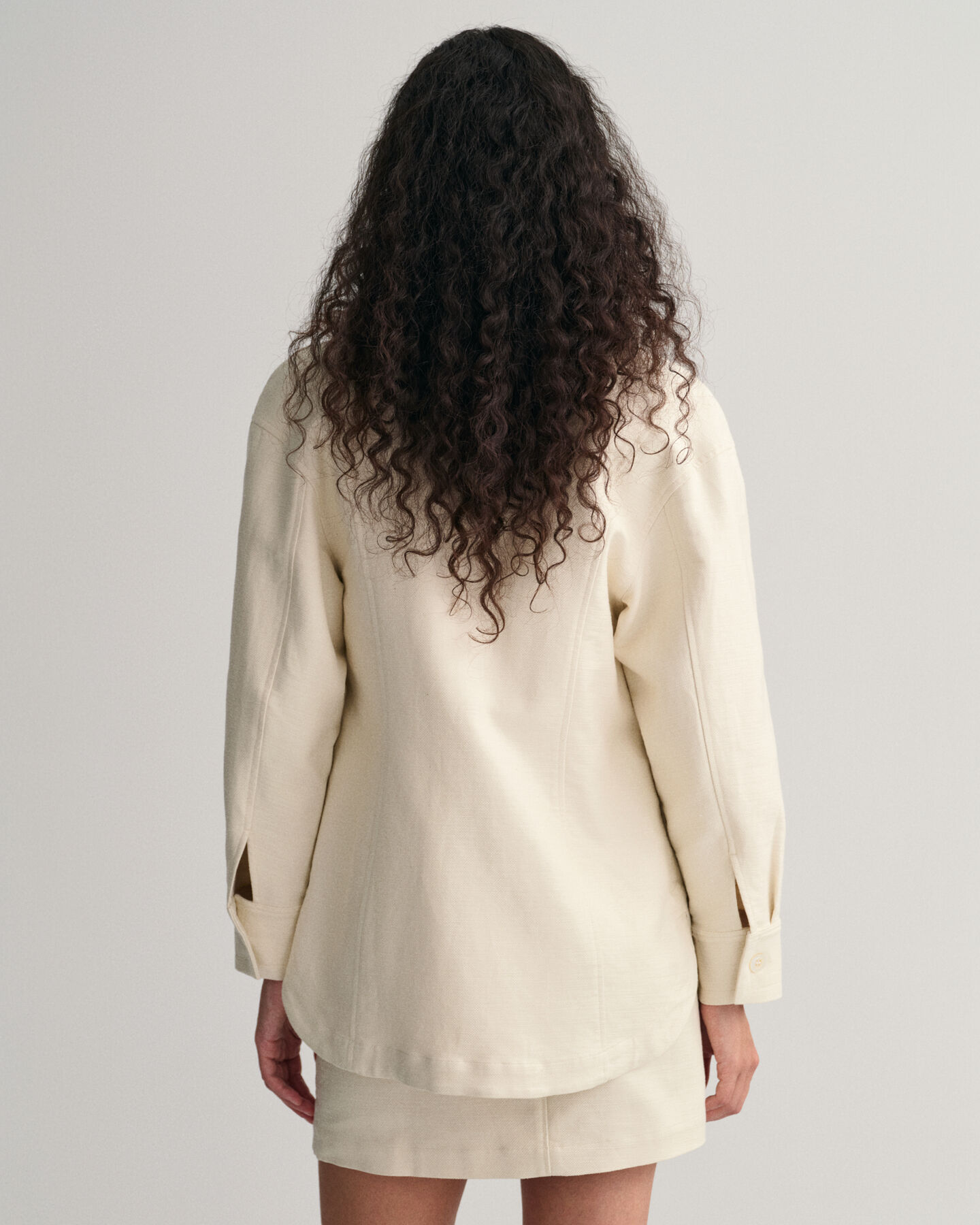 Textured overhemdjack