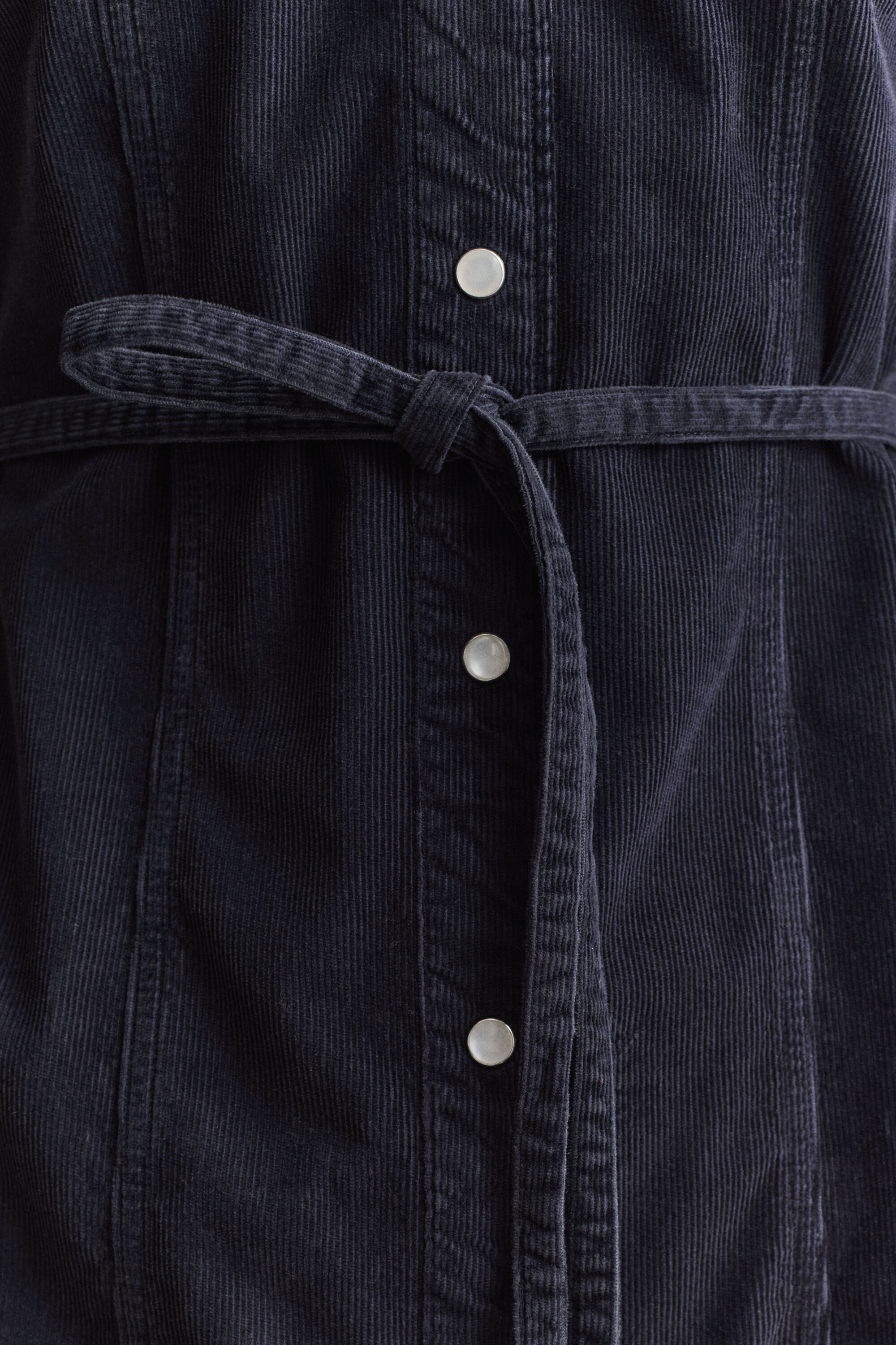 Corduroy hemdjurk met ceintuur