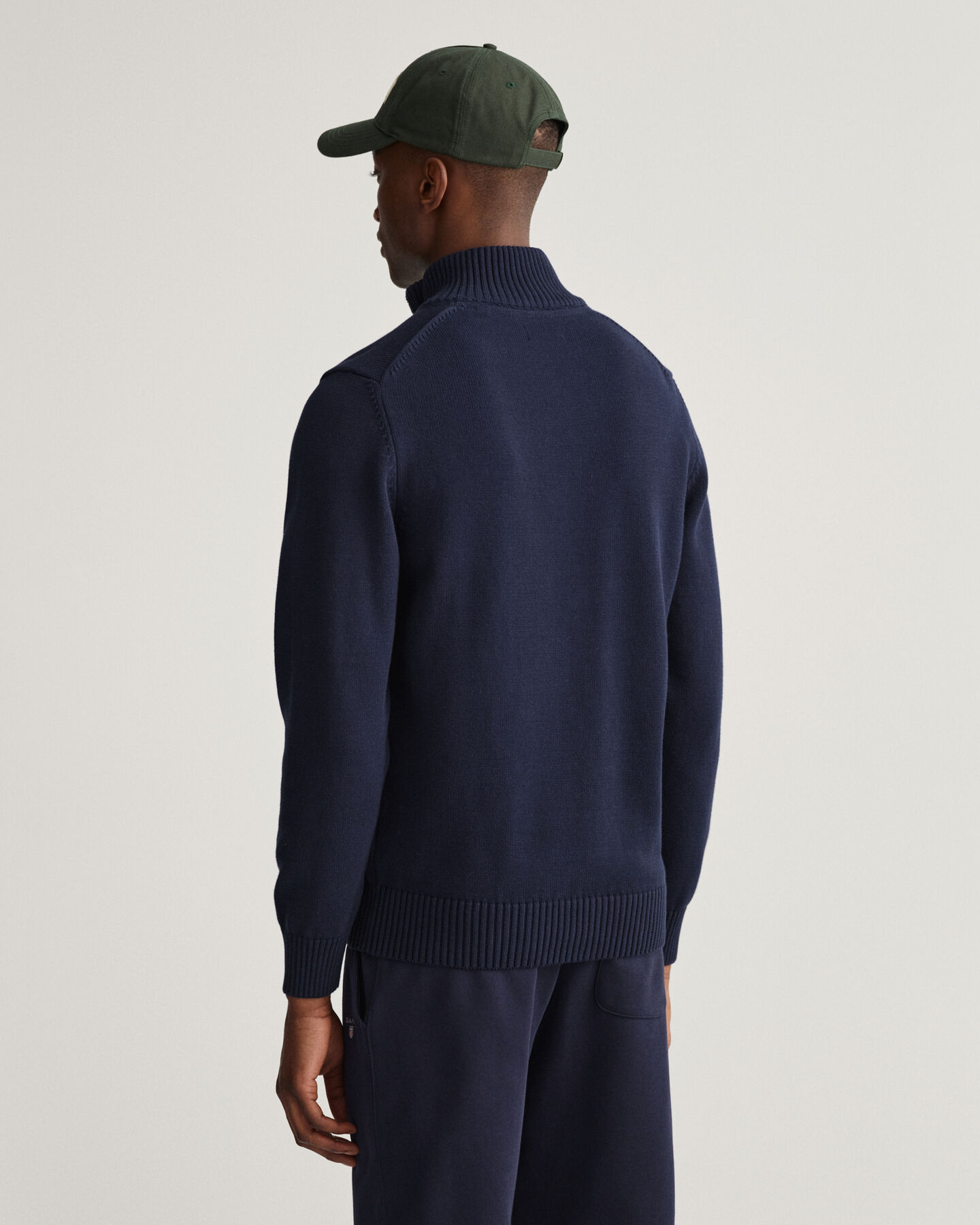 Pull en coton &agrave; demi-zip Casual