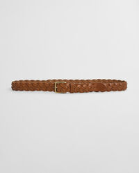 Ceinture en cuir tressé