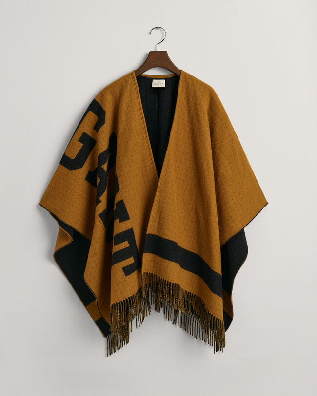 Poncho en laine Logo