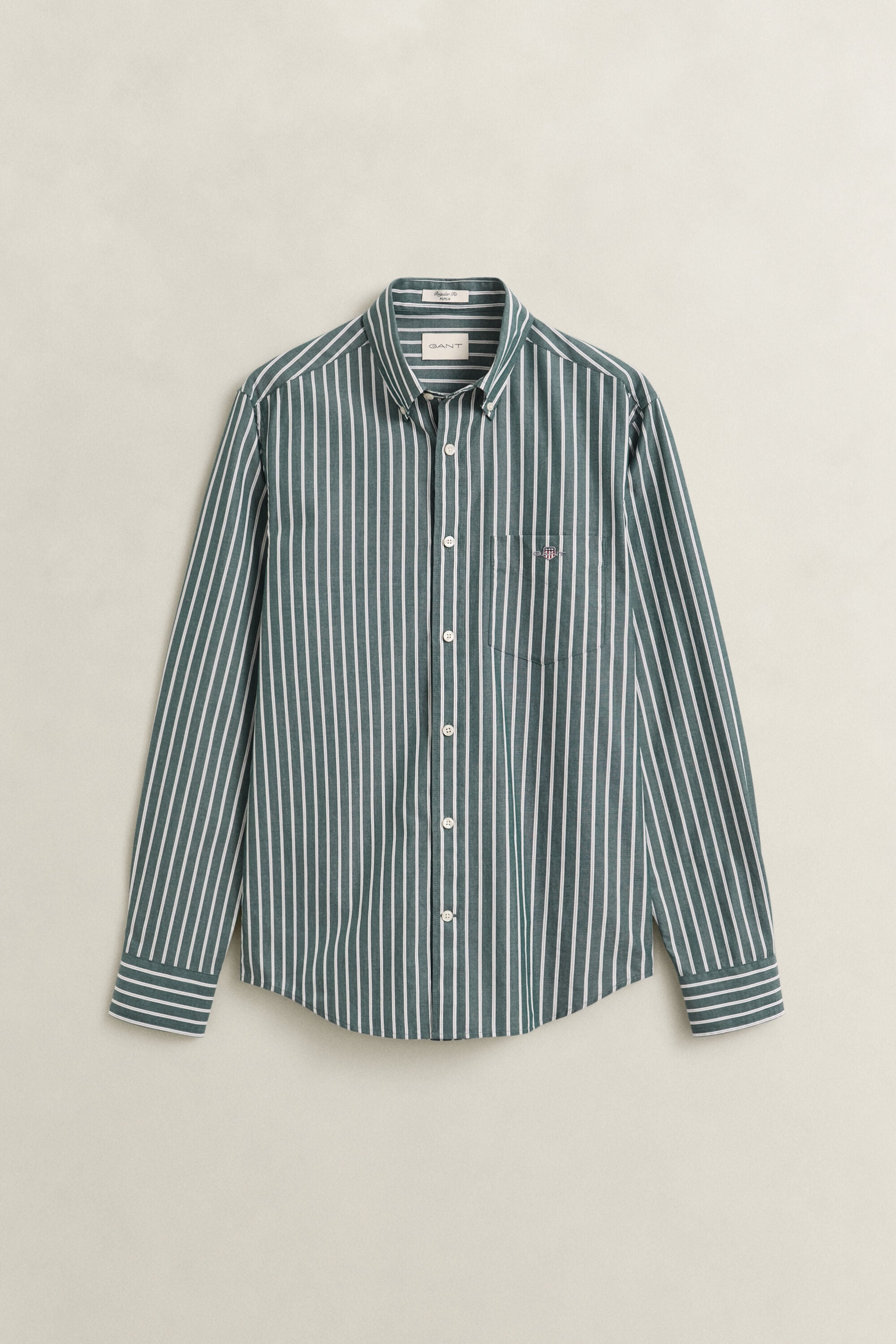 Poplin hemd met strepen