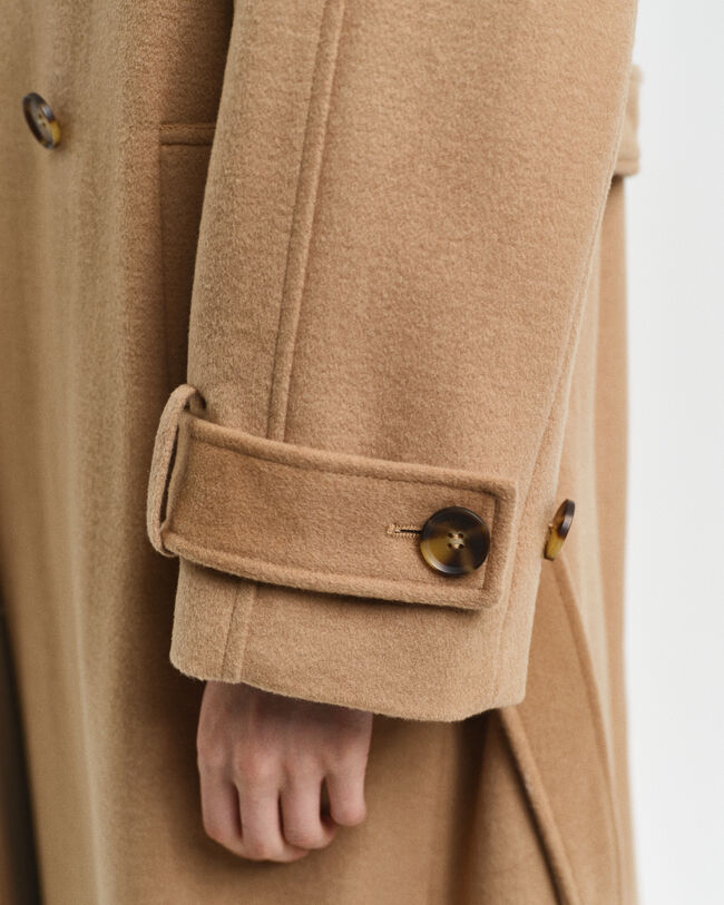 Trench-coat en laine