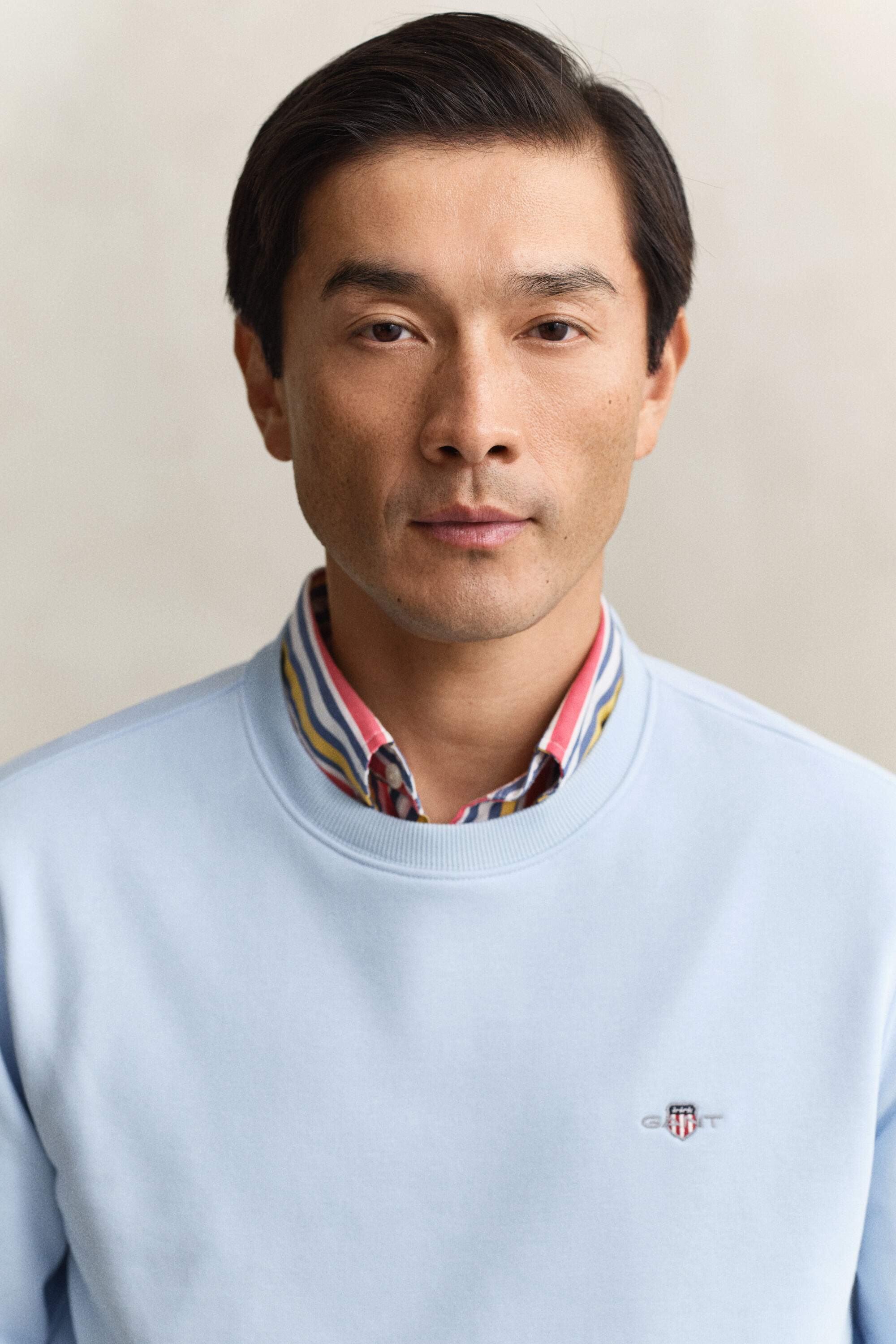 Shield sweatshirt met ronde hals