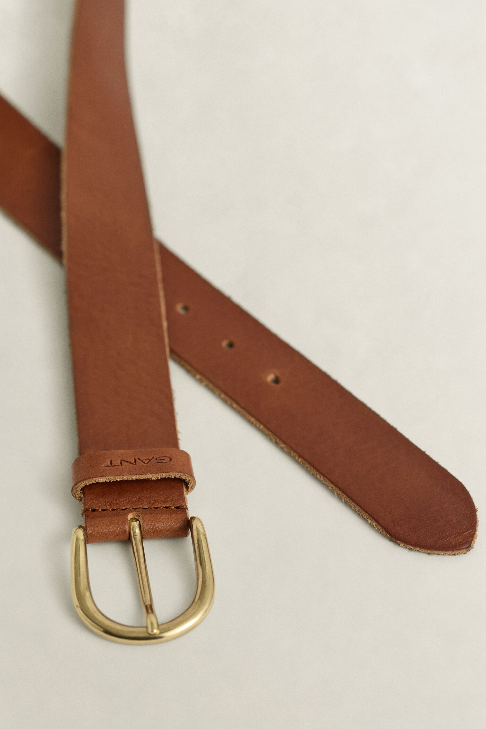 Riem van getrommeld leer