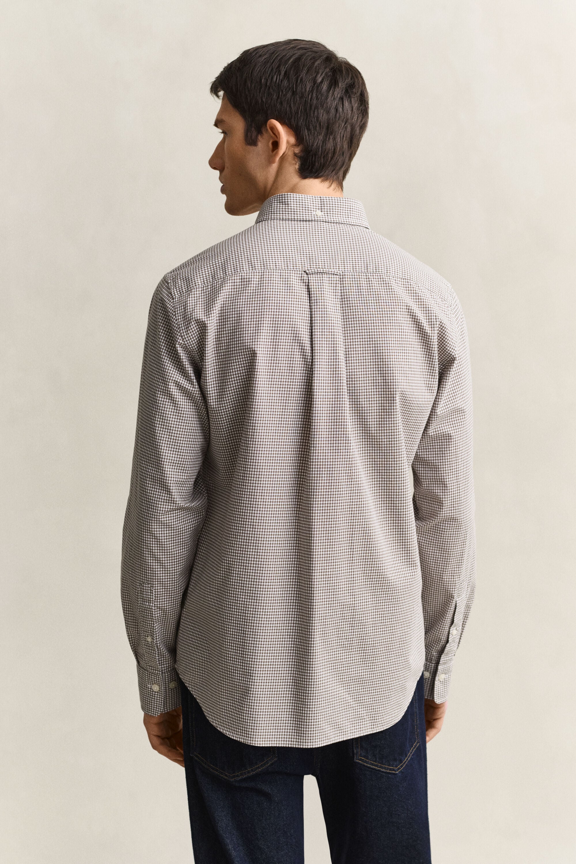 Chemise vichy en popeline classique